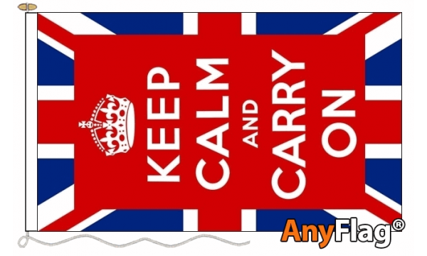 Keep Calm (UK) Custom Printed AnyFlag®